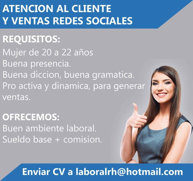 ATENCION AL CLIENTE BOLSA TRABAJO PARAGUAY EMPLEOS
